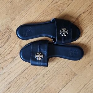 Tory Burch Black Slides